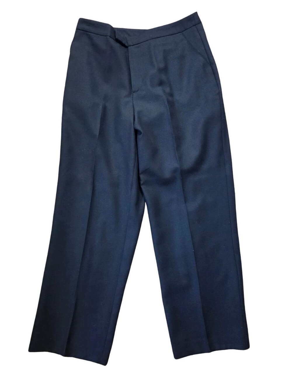 Briggs 100% Wool Trouser Pants Womens 14P Black Lined Preppy Academia Office